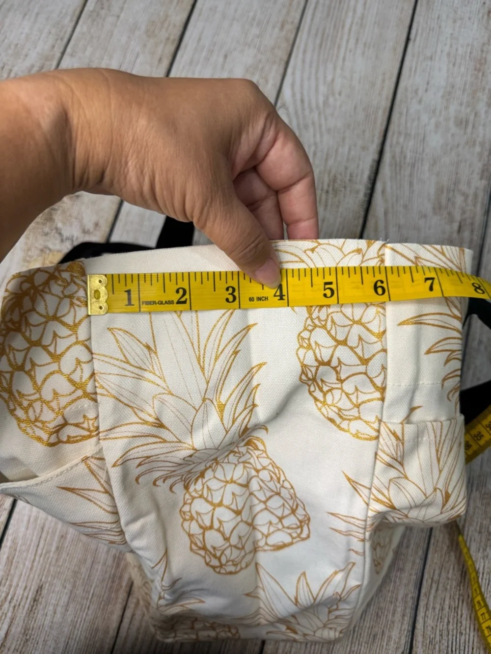 Whole Foods Hawaii Pineapple Hydro Tote Bag NWT Tag Aloha Co Beach Canvas